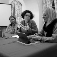 de droite à gauche - Emmanuelle Delle Piane, Isabelle Hubert et Lucie (...) © Arnaud Galy - Agora francophone 